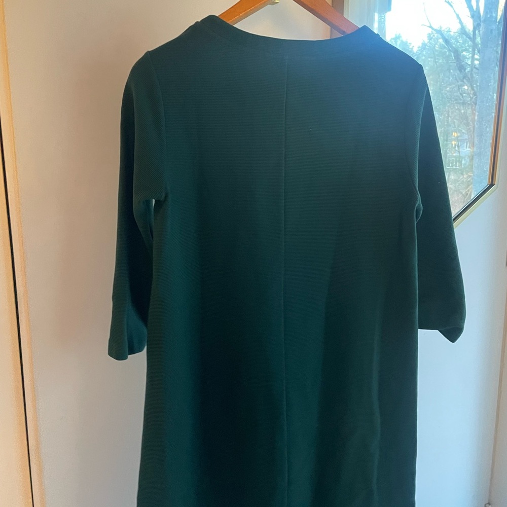 Boden green winter dress